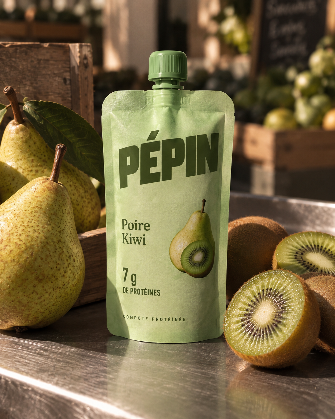 PÉPIN — Poire Kiwi — 7 g de protéines