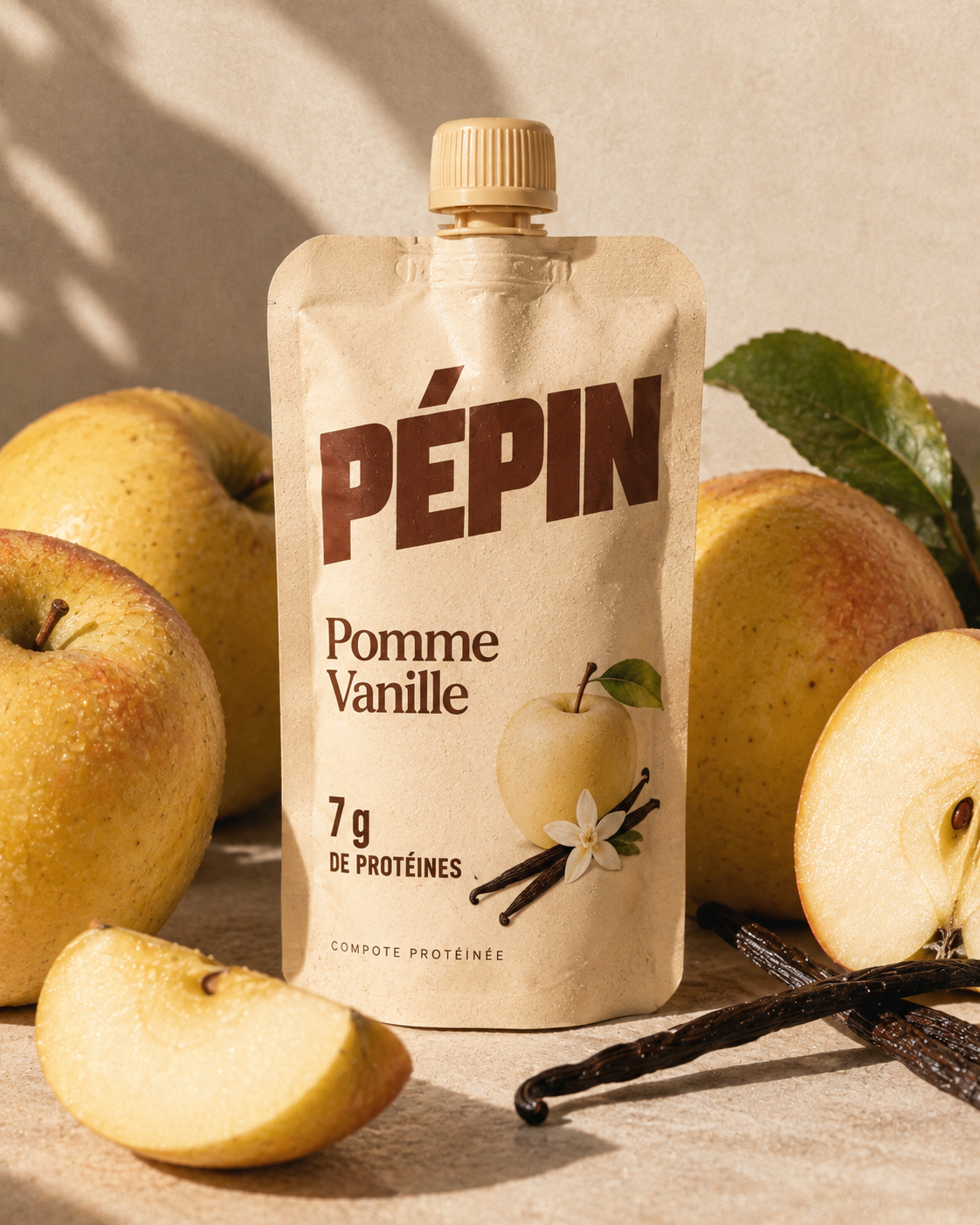 PÉPIN — Pomme Vanille — 7 g de protéines